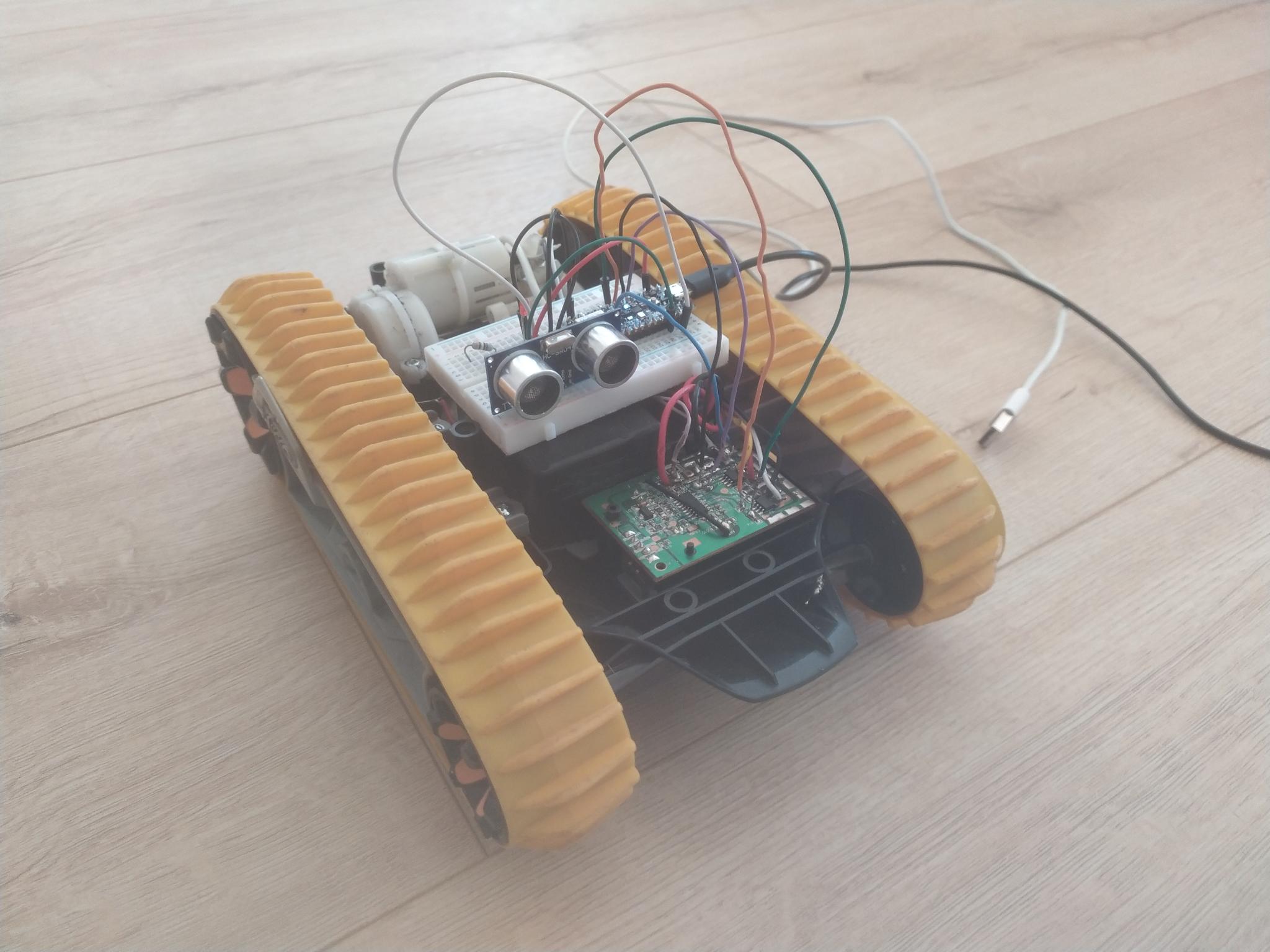 The hardware setup of the project so far.